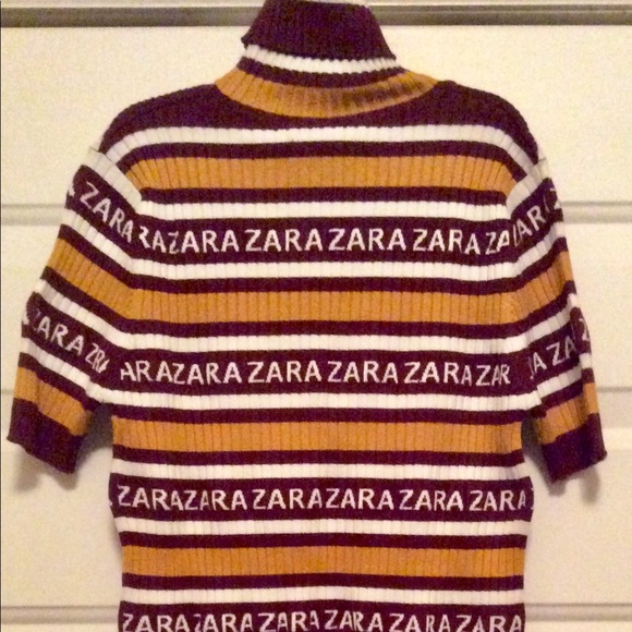 ZARA KNIT Logo Sweater NWT SZ M - Picture 5 of 8